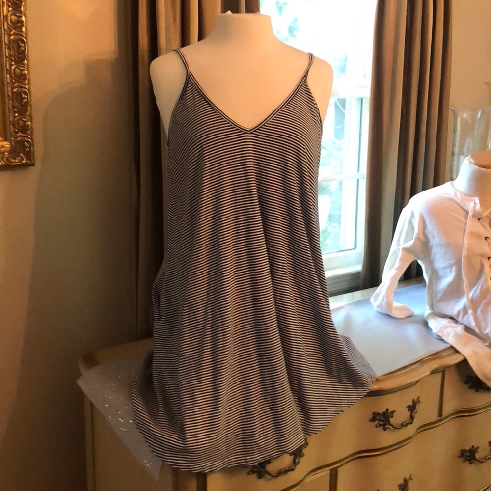 Striped cotton sun dress